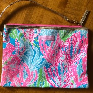 Lilly Pulitzer brand new bright large wristlet